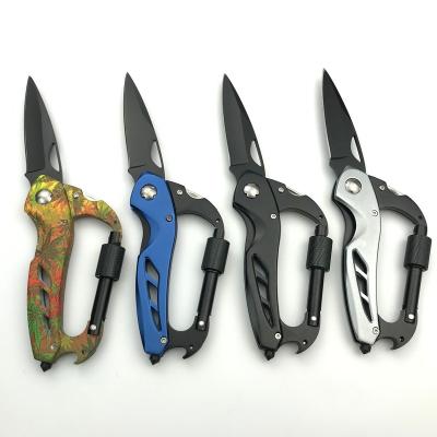 China Non-variable Multi Color Multi Tool Pocket Knife Carabiner Multi Tool for sale