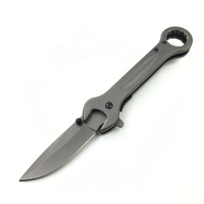 China 420 Stainless Steel Titanium Non-variable Rainbow Blade Knife Folding Multi Tool Daily Carry for sale