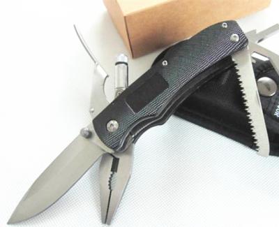 China Multi Functional Knife 5 in 1 Knife 440 Stainless Steel Blade Aluminum Handle Multi Folding Pliers Miltitoolo Knife Pocket Knife for sale