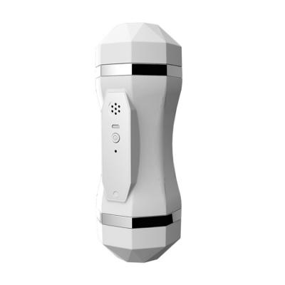 China Sex DEEPSUBMA Tpr ABS Induction Vaginal Vocalization 21*8cm 520g USB Anal Sex White Electric Masturbation Cup 12 Frequency for sale