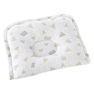 China Folded Breathable And Washable Cotton Baby Care Pad Prevent Flat Head Cute Shaped Pillow For Newborns for sale