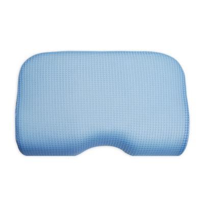 China Anti-Apnea 3D Air Mesh Breathable Washable Adults Kids Memory Foam Curved Sleep Head Shaping Pillow for sale