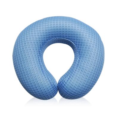 China Folded Washable Washable 3D Air Mesh Memory Foam Travel Sleep U Shape Care Neck Support Pillow for Baby Infant Stroller for sale