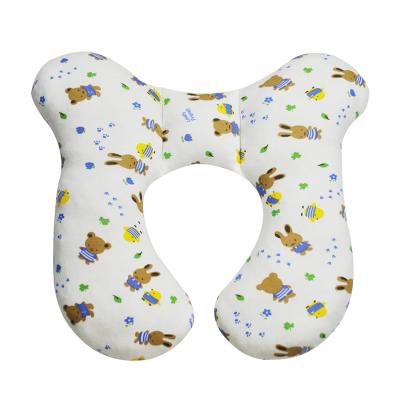 China Durable Breathable And Washable Bear Shaped Cartoon Printing Infant Blanket Baby Support Head Neck Pillow For Newborns for sale