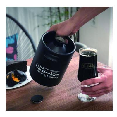 China New Beer 2L Mini Beer Keg For Craft Beer Tasteless Metal for sale