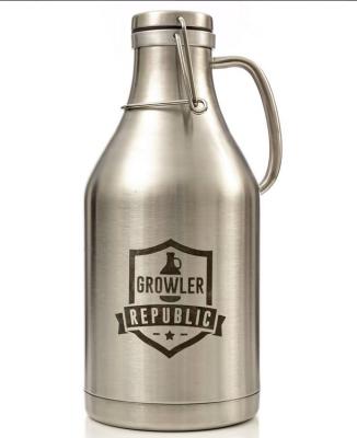 China PORTABLE 64oz Double Wall Stainless Steel Beer Shaker With Handle for sale