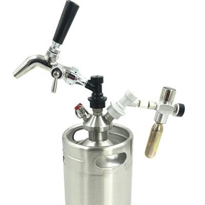 China Durable 4L Double Wall Commercial Stainless Steel Cooler Soda Beer Draft Beverage Keg Mini Beer Tap for sale