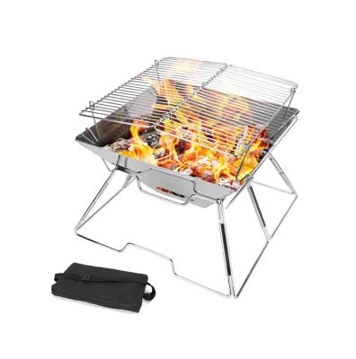 China Outdoor Party Full Folding BBQ Grill Charcoal Korean Stainless Rising Portable Grill for sale