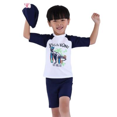 China Factory Direct Supplied Modern Fashion Style Kid Boy Swimwear Single Swimsuit Breathable for sale