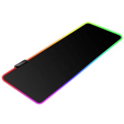 China RGB Desk Light Large RGB Custom Light Mouse Pad XXL RGB Gaming Mouse Pad and Playmats LED Keyboard Protector for sale