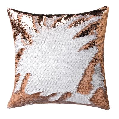 China 2019 Hot Sale Colorful White Reversible Sublimation Sequin Pillow Case Waterproof for sale