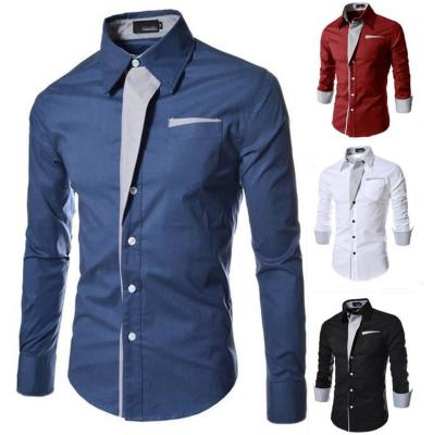 China Anti-pilling 2021 Plain Dyed T-Shirts Summer Men's Long Sleeve Spring And Shirt Men's Simple Blusas Masculinas for sale