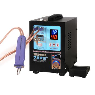 China Building Material Stores 220V/110V Sunkko 737G+ 18650 Battery Spot Welder 32700 Battery Welder for sale