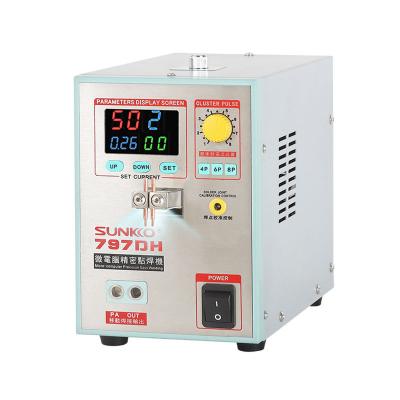 China Building Material Shops Powerful 3.8KVA Battery Pack Spot Welding Machine Sunkko 797DH Battery Welder for sale