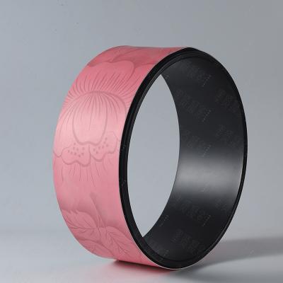 China Strong Load Bearing Hot Selling High Quality Custom Printed PU Yoga Wheel for sale