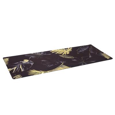 China Sweated Hot Selling Eco - Friendly Suede Yoga Absorption Natural Rubber Non - Slip Mat for sale