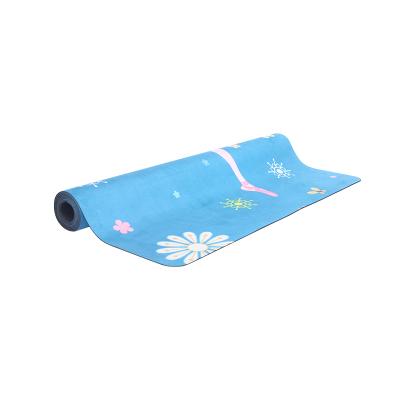 China Absorption Wholesale Natural Outdoor Printed Suede Yoga Mat Eco - Friendly for sale