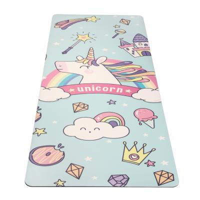 China 2021 Hot Sale 2021 New Style Color Custom Sweat Absorption Printing Eco-friendly PU Yoga Mat for sale