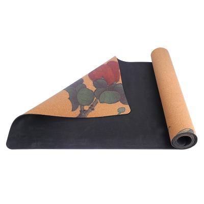 China Colorful Eco-Friendly Extra Long Folding Yoga Mat Personalized Logo Custom Print for sale