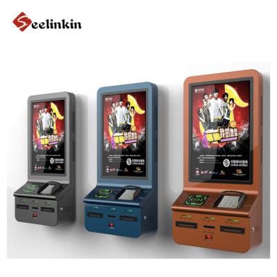 China Indoor Digital Signage Self Service Shopping Mall LCD Display Cinema Movie Ticket Vending Machine Touch Screen Wall Kiosk Printing for sale