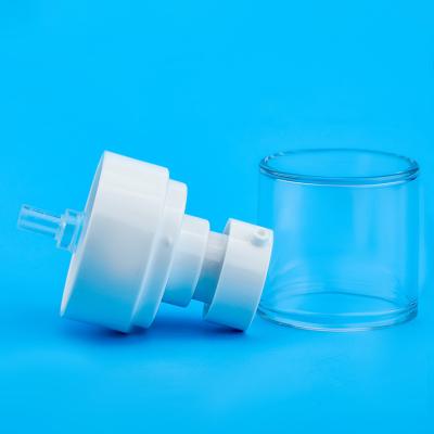 China Non Spill Empty Clear Plastic Bottle 30ml 50ml 60ml 100ml 150ml 200ml PET Facial Lotion Detergent Cream Pump Bottle Clear White Blue for sale