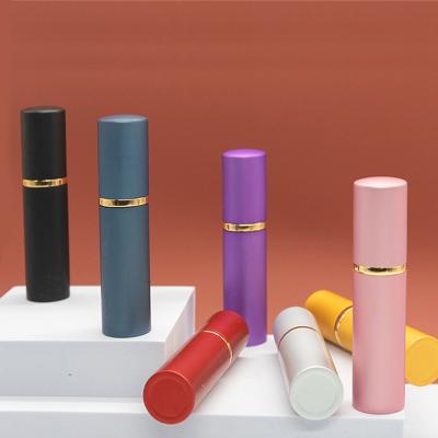 China Hot Selling New Design Portable Aluminum Mini Cosmetic Perfume Spray Refillable Bottle 10ml for sale