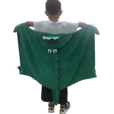 中国 Customized Durable 100% Cotton Breathable Cartoon Hooded Kids Beach Poncho Towel 販売のため