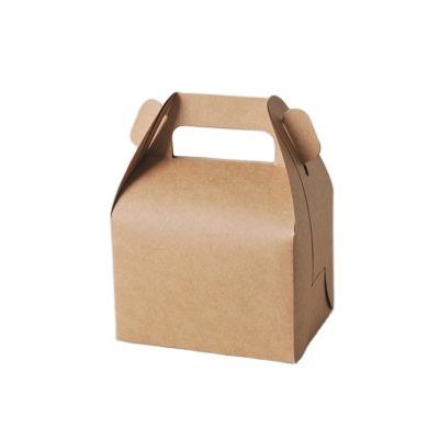 China Recyclable Brown Kraft Paper Food Packaging Box For Lunch for sale