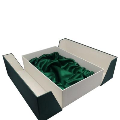 China Recycled Materials Folding Wholesale Leather Wine Box Paper Wine Box Wine Liquor Packaging for sale