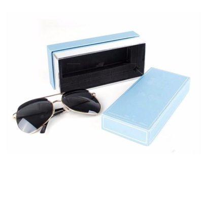 China Recyclable Custom Recycled Paper Packing Box For Sun Glasses for sale