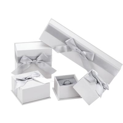 China High Quality Recyclable Cheap Silver Plated Jewelry Ring Box Necklace Packaging Box for sale