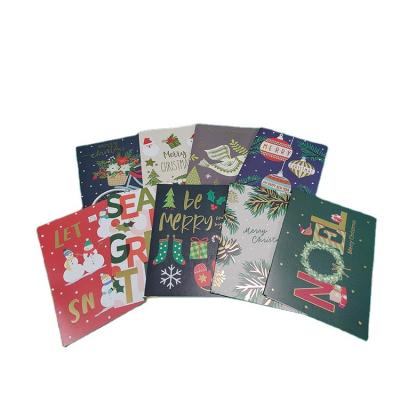 China High Quality Custom Brochure Greeting Card Paper Brochure Sample Christmas Greeting Cards for sale