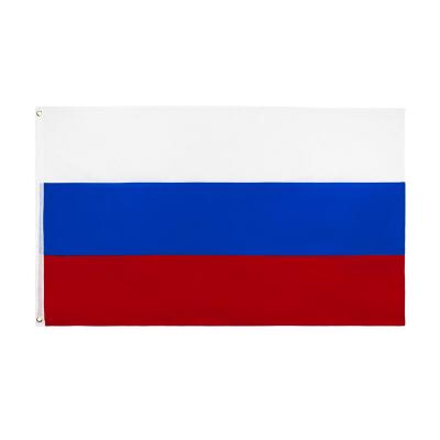 China Morden In Stock Wholesale OEM Polyester Flag Russia Flag for sale