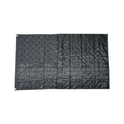 China Morden 90*150cm Stock American Flag Black Black American Flag for sale