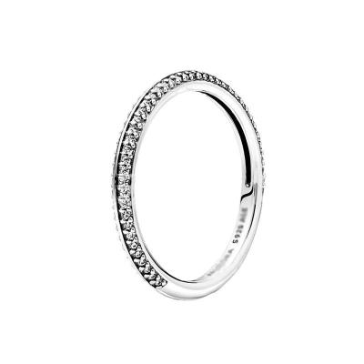 China Other Lovers Romantic Gift S925 Silver Me Plain Ring New Series Full Diamond Sterling Silver Ring for sale