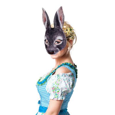 China Rabbit Bunny Carnival Face Cover Mask Morden Cartoon Easter Costume Mask For Halloween Party Supplies for sale