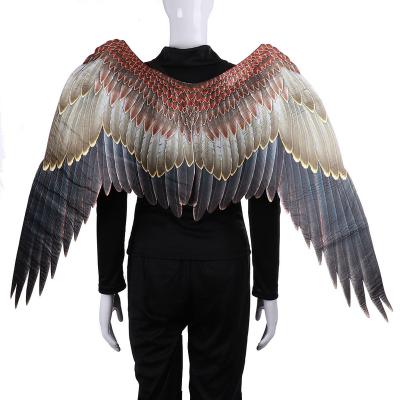 China Morden's Child Halloween 3D Angel Wings for Halloween Mardi Gras Theme Party Dress Up Costume 5-10 Years Old Kids Children Fancy Angel Wings for sale