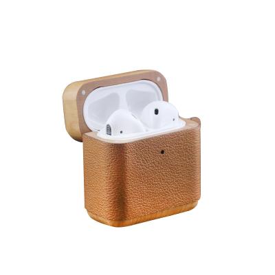 China Morden Support Radio Changing Leather Case For Air-Pods 2 Cover Case Shockproof Leather for sale