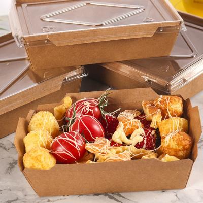 China Togo Chinese Chicken Noodle Packing Disposable Paper Lunch Packaging Food Supermarket Container Food Box Packaging for sale