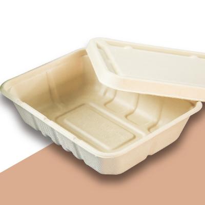 China Factory Environmental Supply Disposable Biodegradable Paper Bento Lunch Box Dinnerware Place Box For Sale for sale