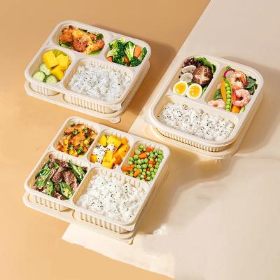 China Wholesale High Quality 100% Biodegradable Biodegradable Takeout Container Cornstarch Plastic For Food Packing Box for sale