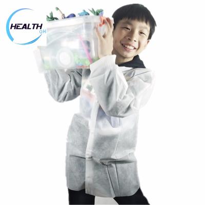 China Primary school/Kindergarten/Painting/HandworkDIY for kids medical supply disposable child lab coats labcoat kids coat for sale