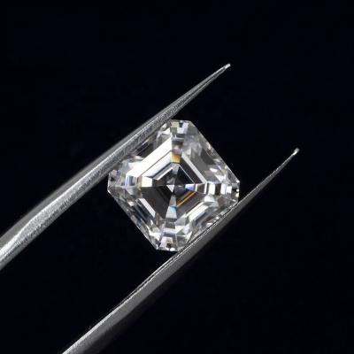 China Wholesale ND Perfect Polished Asscher Cut D Super White Color VVS1 GRA Certificate Synthetic Moissanite Gemstone for sale