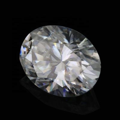 China Jewerly Making OEM ODM Customization Polished Iced Out Oval Shape Cut White E-F Color Superb Synthetic Moissanite Lab Diamond for sale