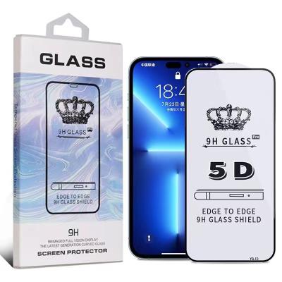 China Fanshion 5D tempered glass film X XS 11 12 13 14 screen protector clear 5D 0.3mm for Iphone Apple mobile phone transparent waterproof for sale