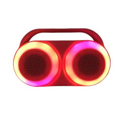 China Visual Information MS-2241BT Bluetooth TWS USB Outdoor Display Speaker with Moving Colorful LED Lights and Long Lasting Battery for sale