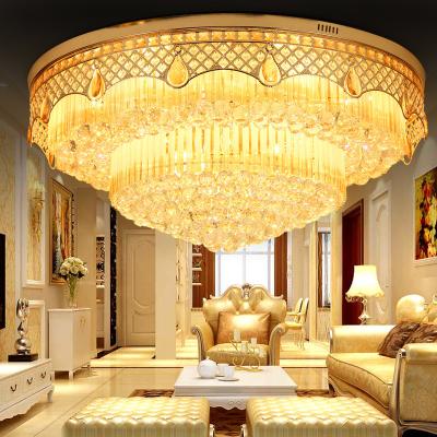 China Modern European Contemporary Classic Design Crystal Chandelier LED Ceiling Villa Hotel Club Lighting Luxury Living Room for sale