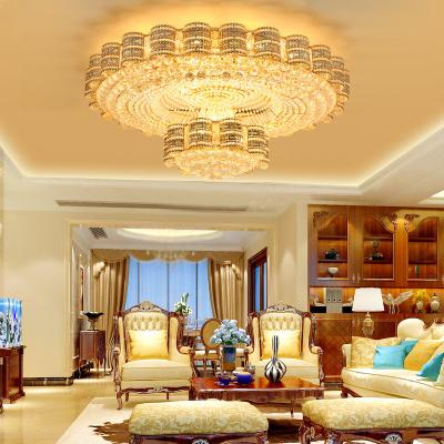 China Modern European Contemporary Classic Design Crystal Chandelier LED Ceiling Villa Hotel Club Lighting Luxury Living Room for sale