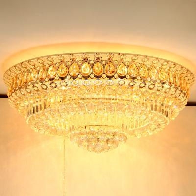 China Hotel Wedding Modern Ceiling Light Lobby Drop Lamp Living Room Furniture Gold LED Light Antique Time Modern for sale