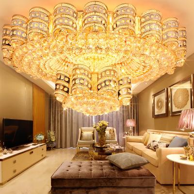 China Modern Contemporary Designer Indoor Decoration Pendant Lights Led Chandelier K9 Crystal Modern Ceiling Luxury Circle Home Gold for sale